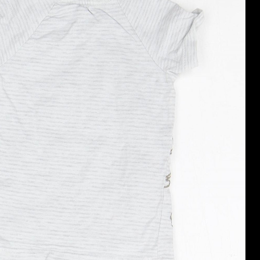 George Boys Grey Striped  Basic T-Shirt Size 6-9 Months