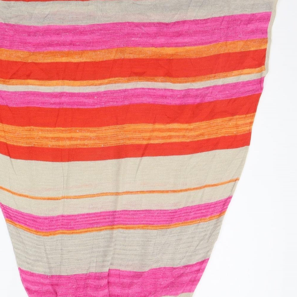 PLANET Womens Multicoloured Striped  Pullover Jumper Size XS