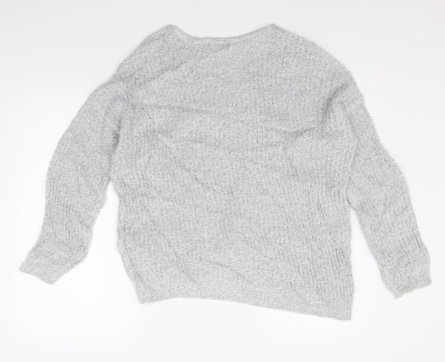 Jaqueline de Yong Womens Grey   Pullover Jumper Size M