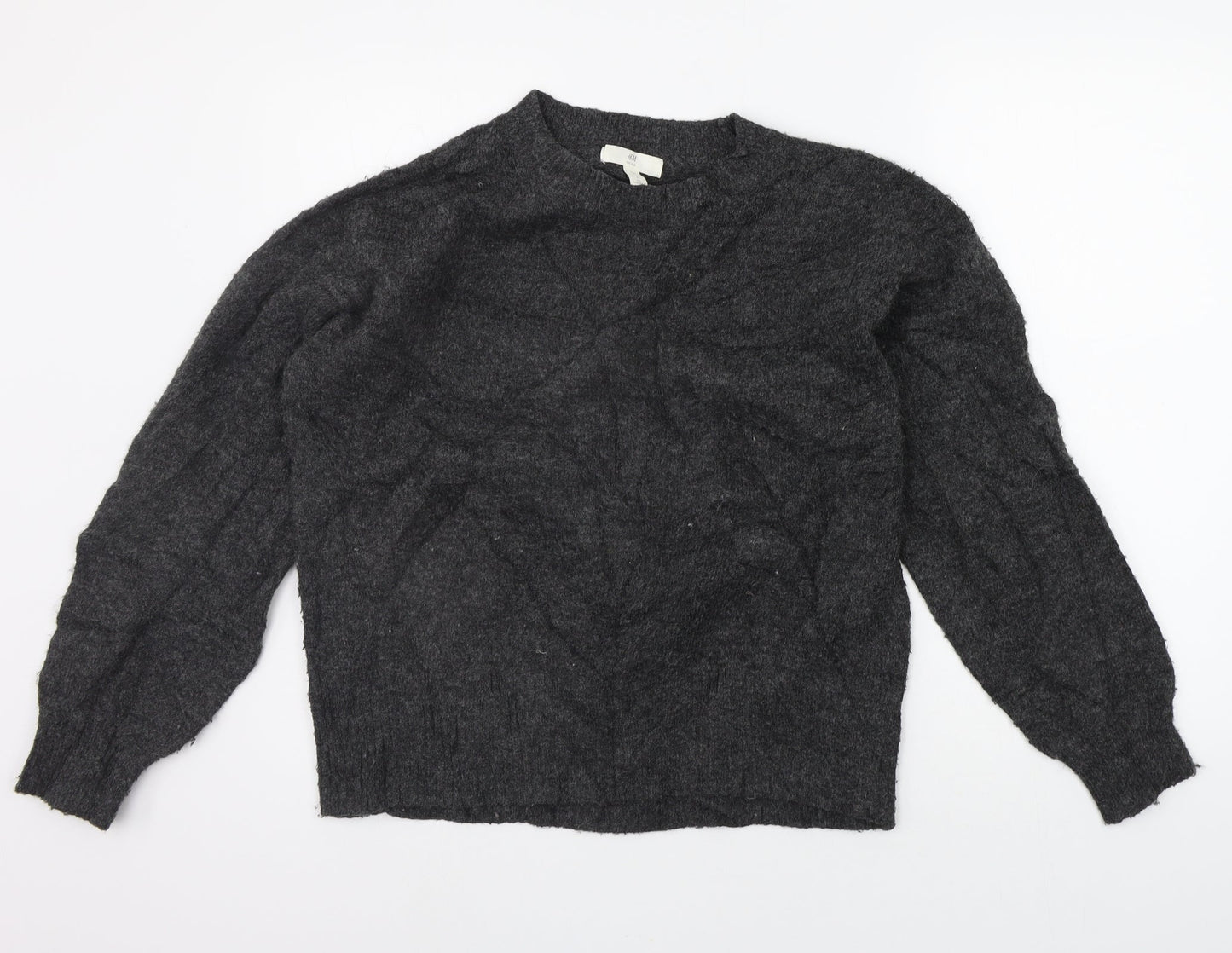 H&M Womens Grey   Pullover Jumper Size S