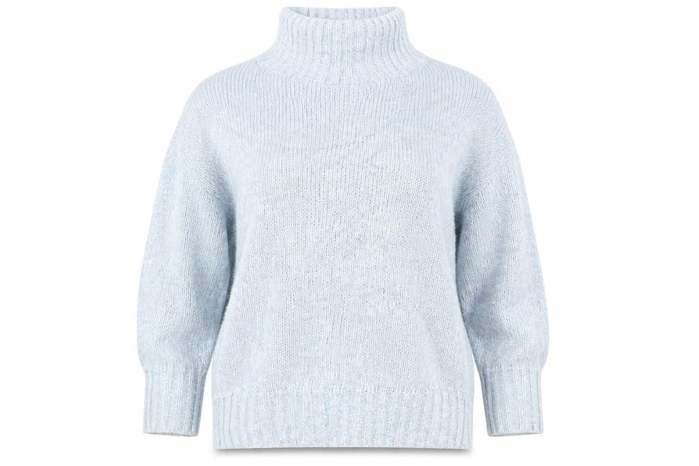 Marks and Spencer Womens Blue   Henley Jumper Size S
