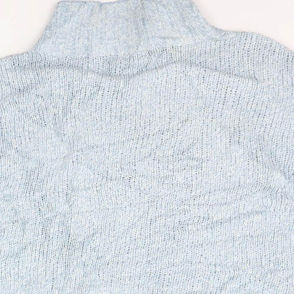 Marks and Spencer Womens Blue   Henley Jumper Size S