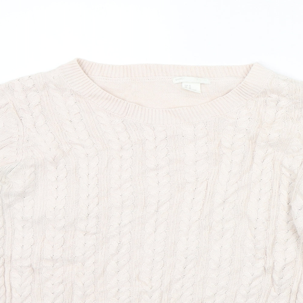 H&M Womens Beige   Pullover Jumper Size M