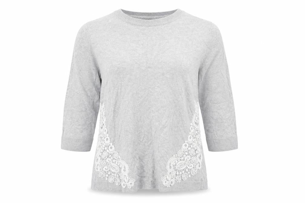Marks and Spencer Womens Grey Houndstooth  Pullover Jumper Size 12