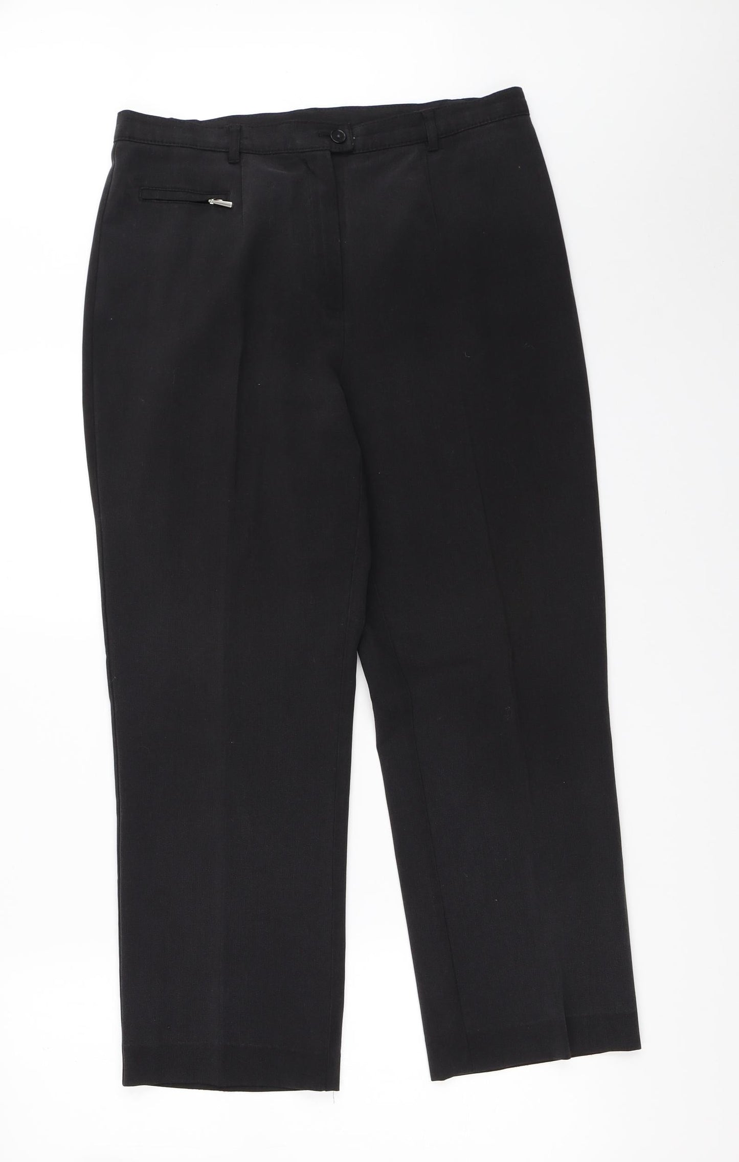 Marks and Spencer Womens Black   Trousers  Size 14 L25.5 in