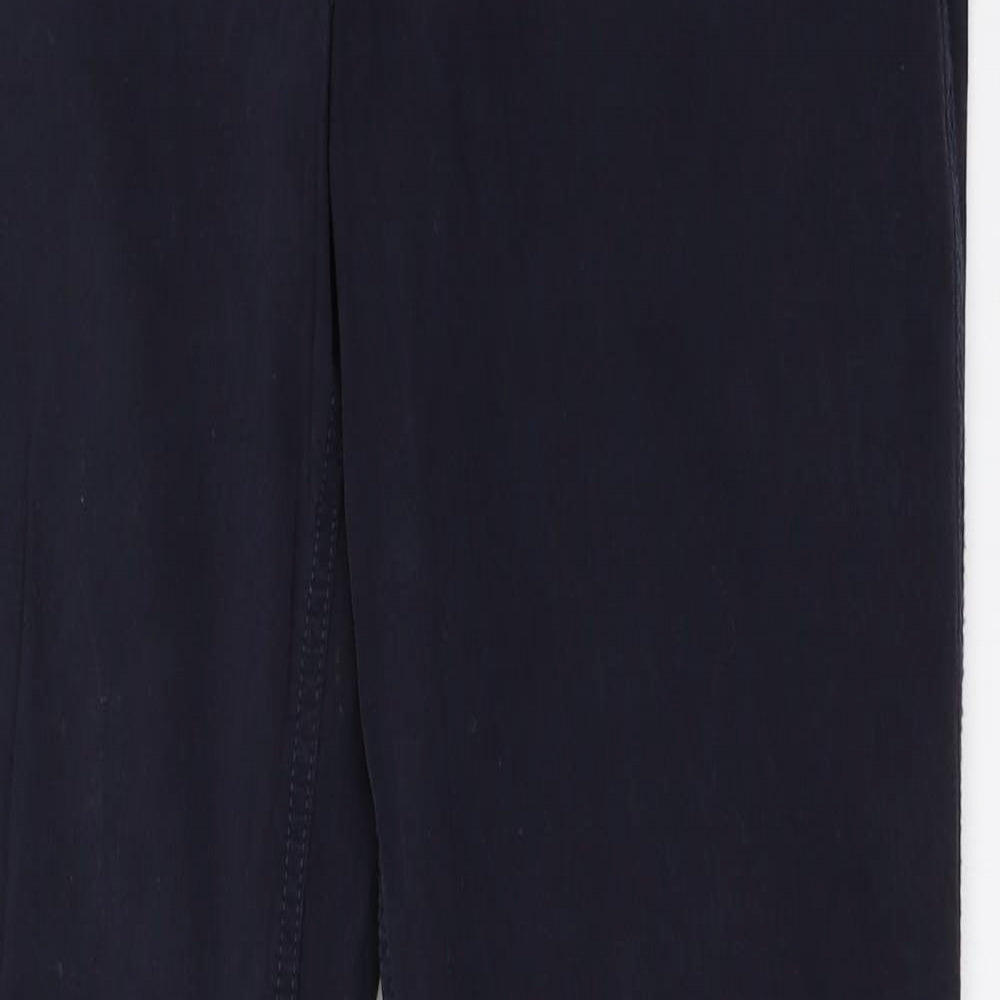 Marks and Spencer Womens Blue   Chino Trousers Size 29 in L31 in