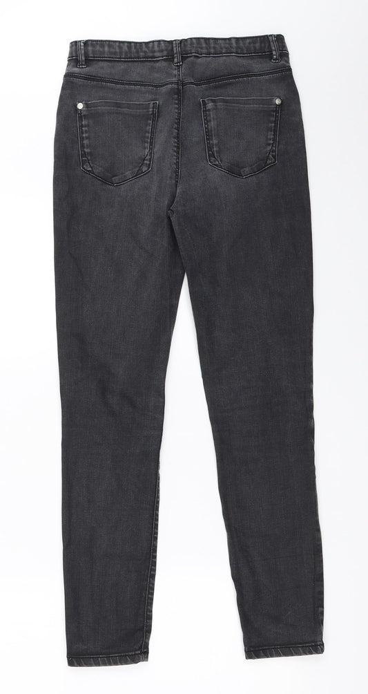 River Island Girls Black  Denim Skinny Jeans Size 12 Years