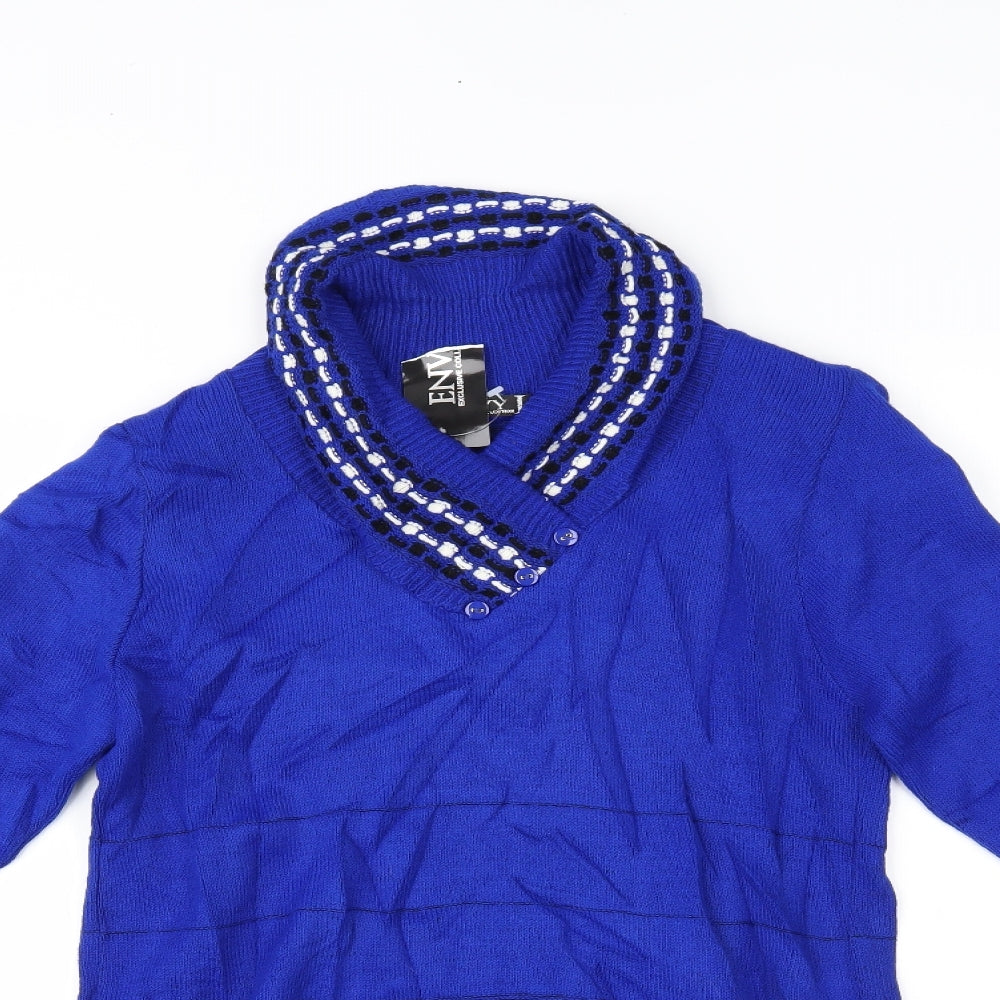Envy Womens Blue   Pullover Jumper Size M