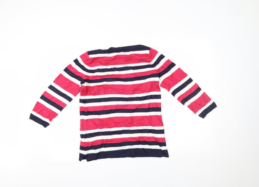 Papaya Womens Multicoloured Striped  Basic Blouse Size 10