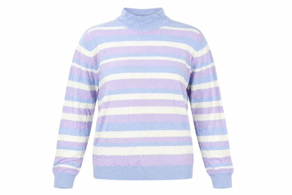 Marks and Spencer Womens Blue Striped  Basic Blouse Size 14
