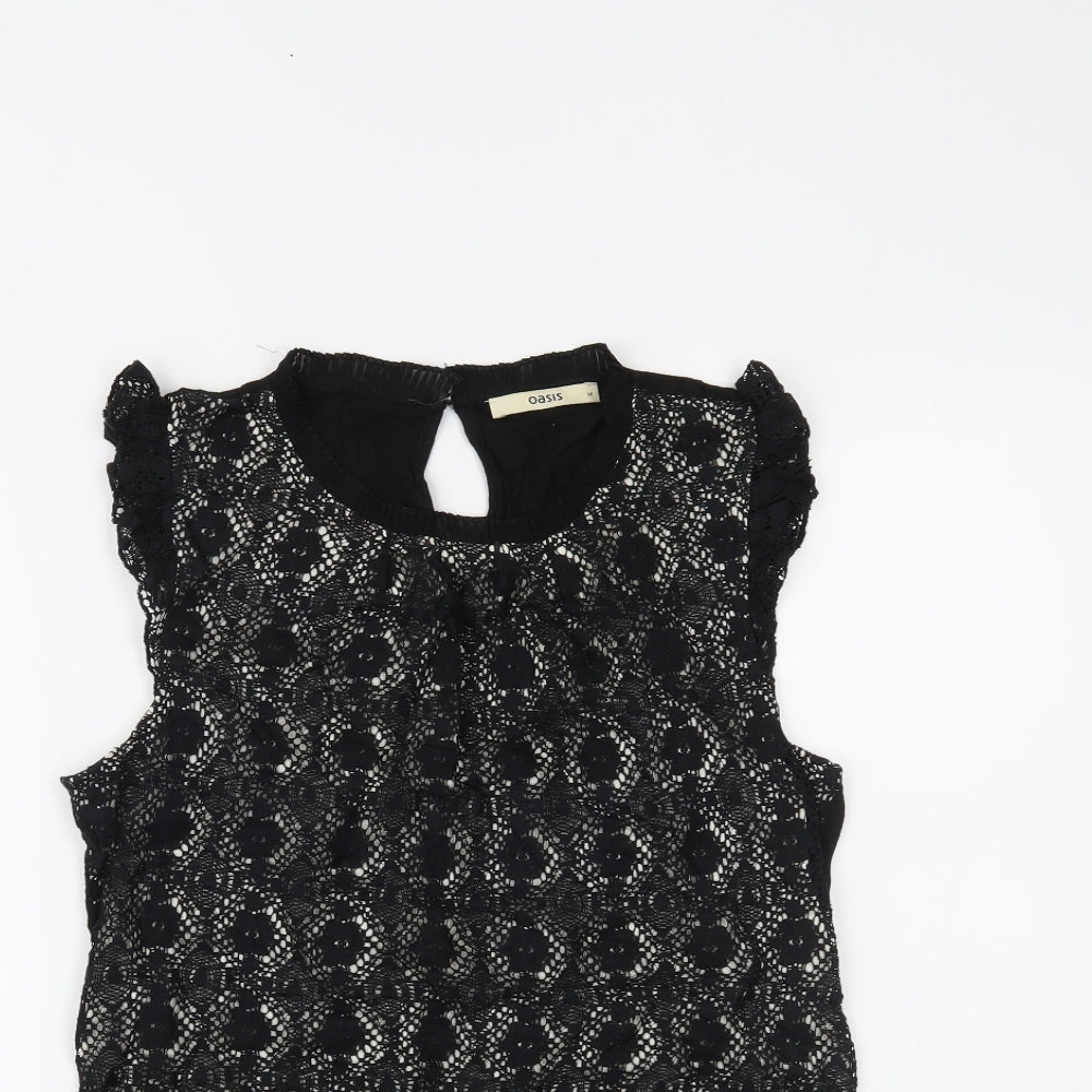 Oasis Womens Black   Basic Tank Size M