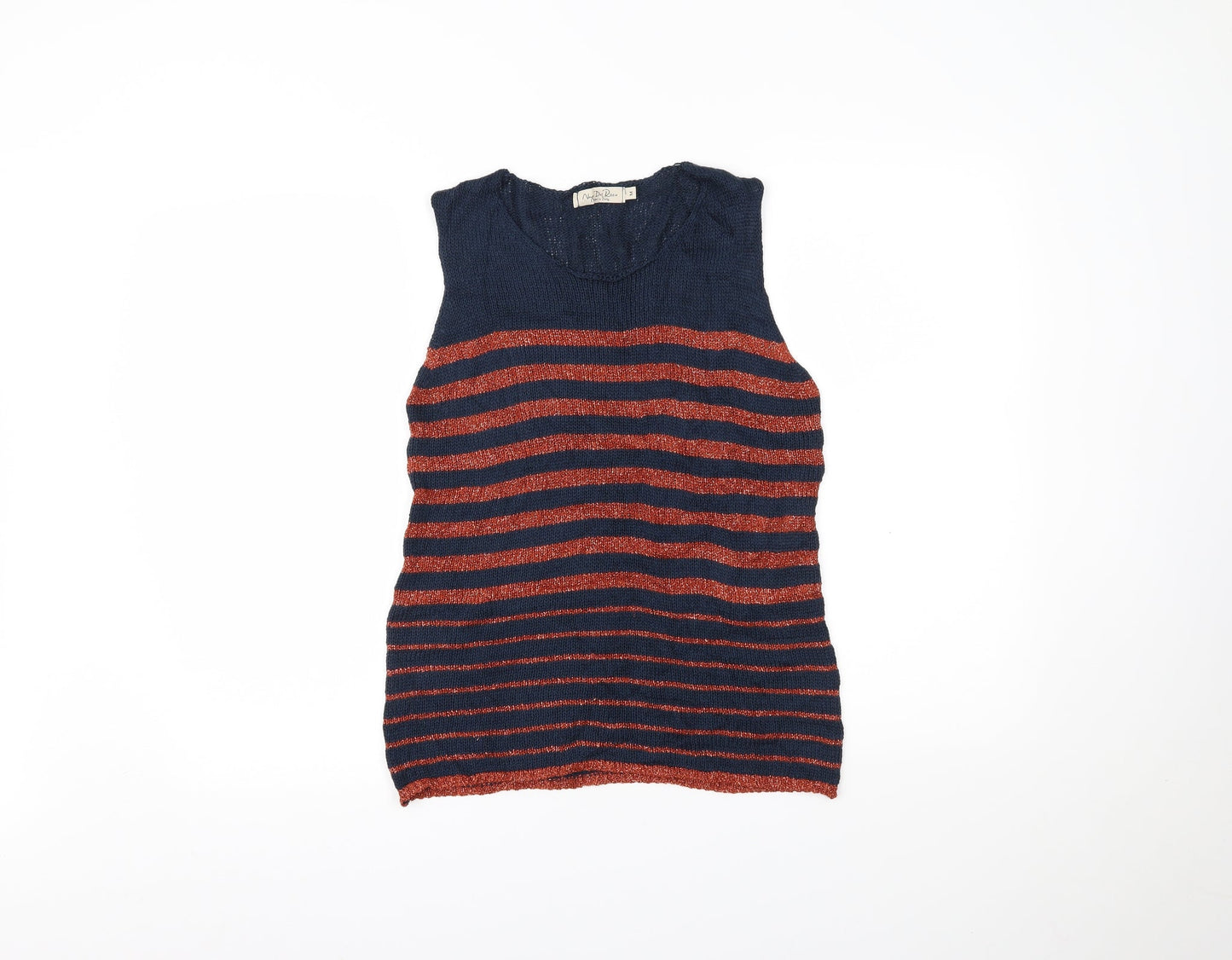 Nada del Riccio Womens Multicoloured Striped  Basic Tank Size M