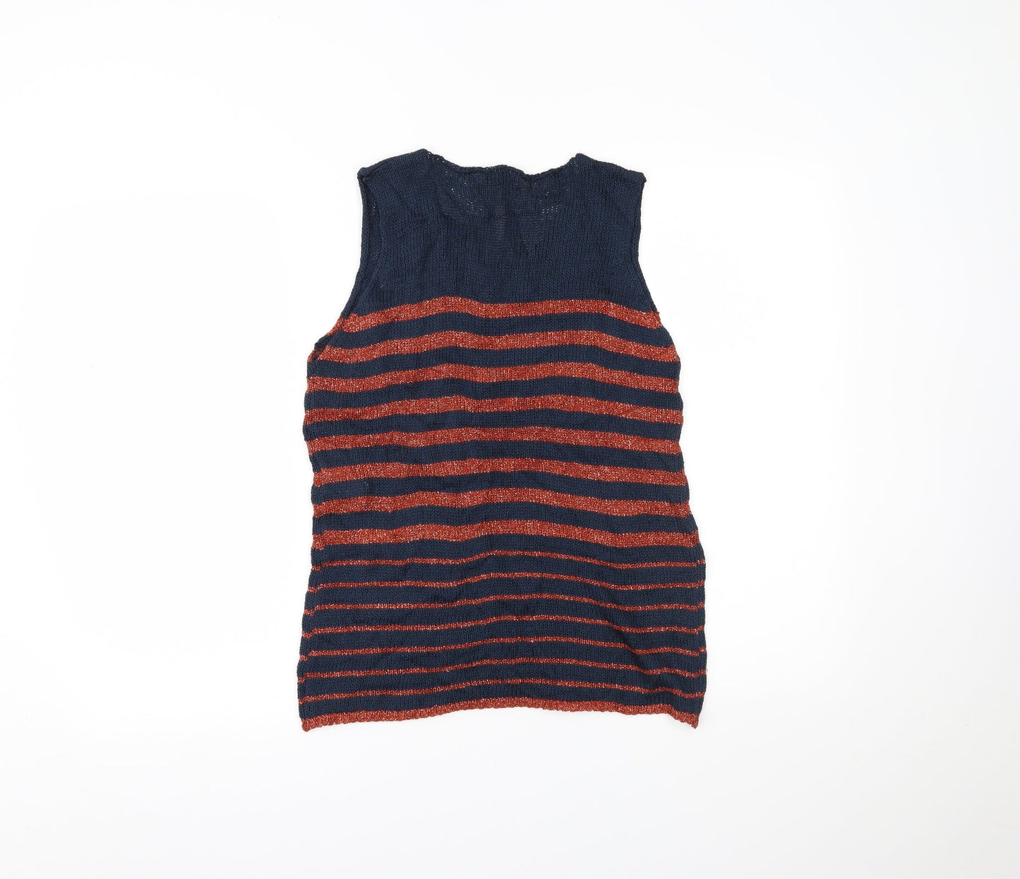 Nada del Riccio Womens Multicoloured Striped  Basic Tank Size M