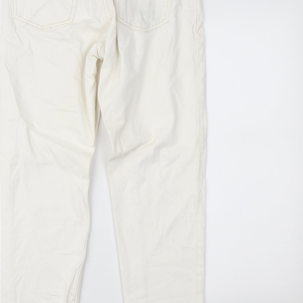 Topshop Womens White  Denim Skinny Jeans Size 28 L32 in