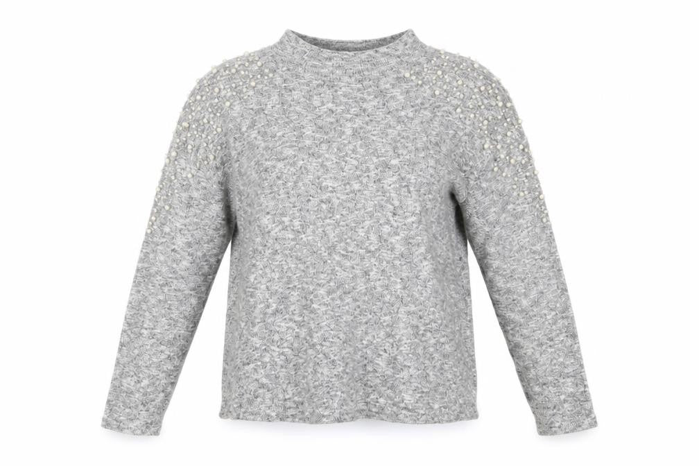 H&M Womens Grey   Basic Blouse Size S