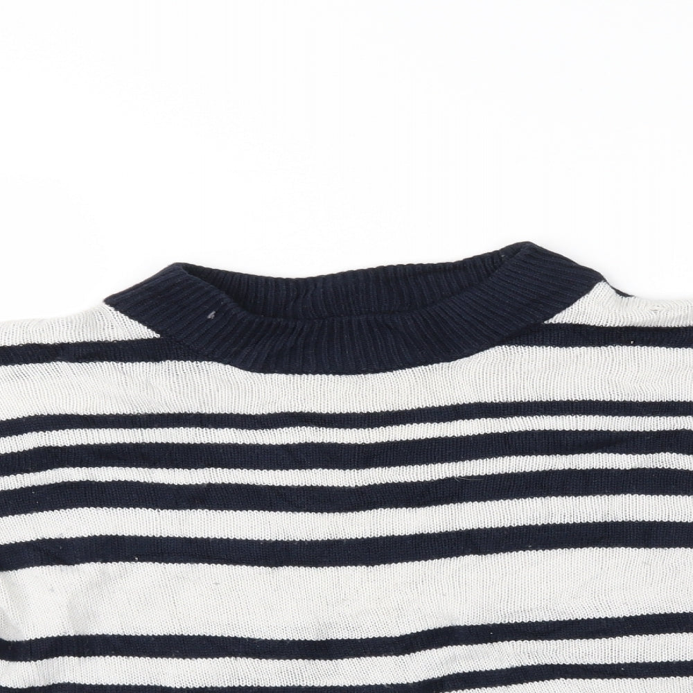 Topshop Womens Multicoloured Striped  Pullover Jumper Size 8