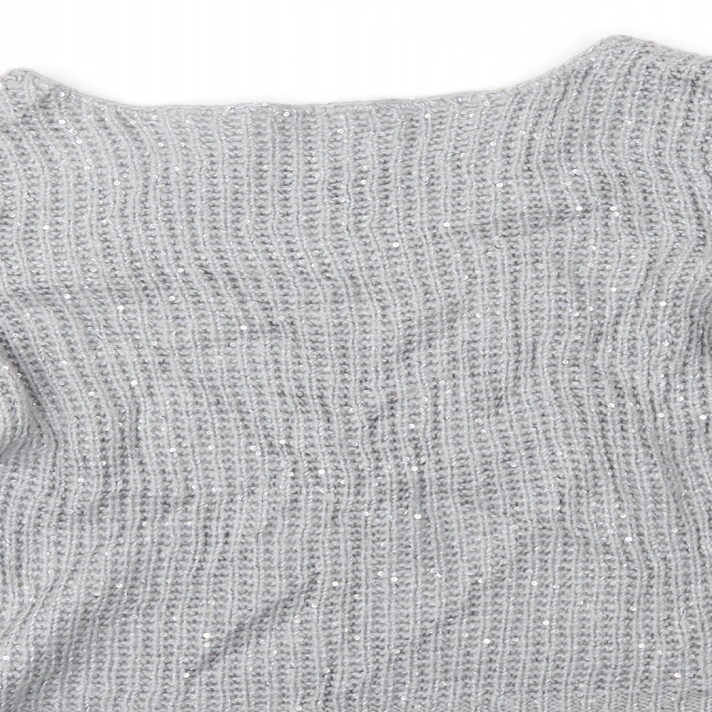 Oasis Womens Grey   Pullover Jumper Size S