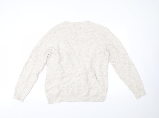 Burton Mens Ivory   Pullover Jumper Size L