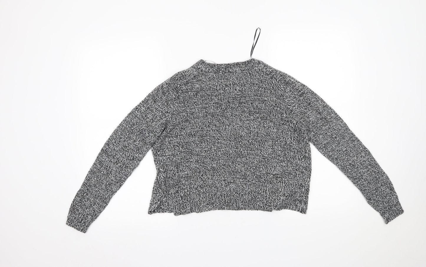 H&M Womens Grey   Cropped Blouse Size S