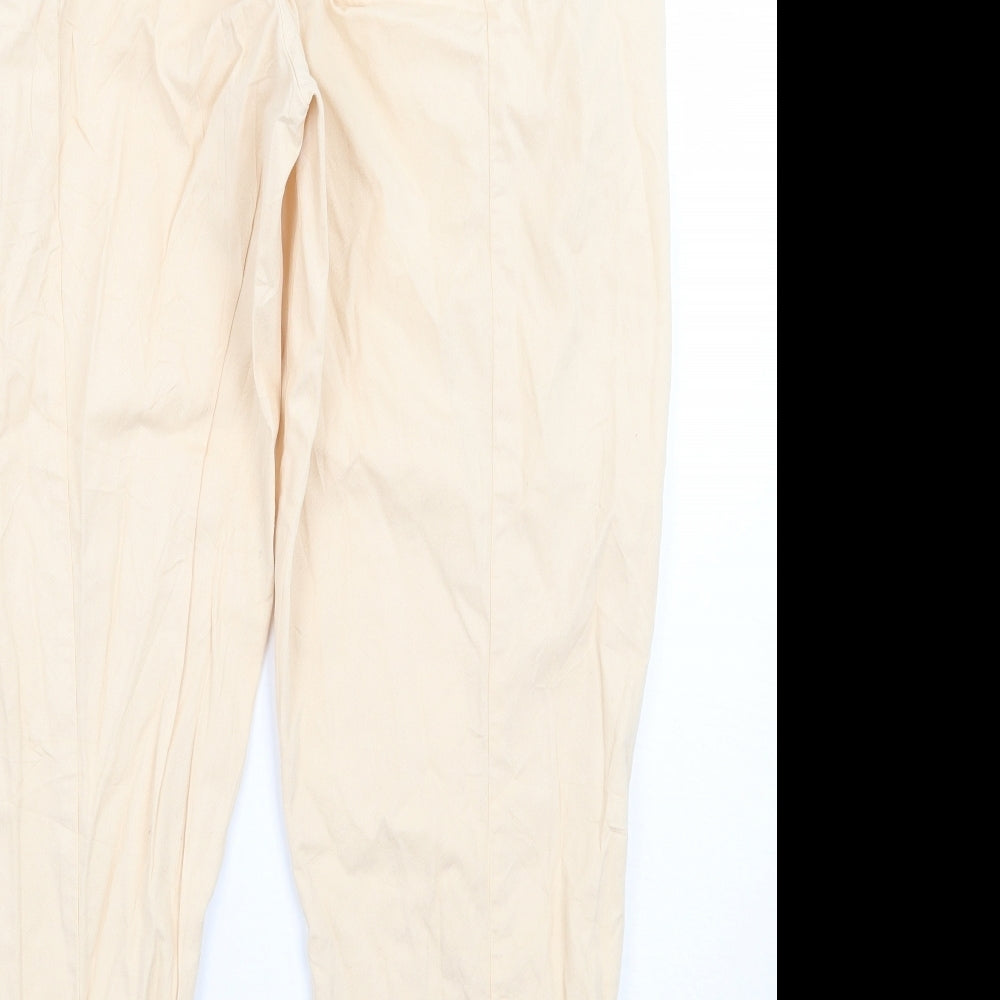 Miss Selfridge Womens Beige   Trousers  Size 14 L26 in