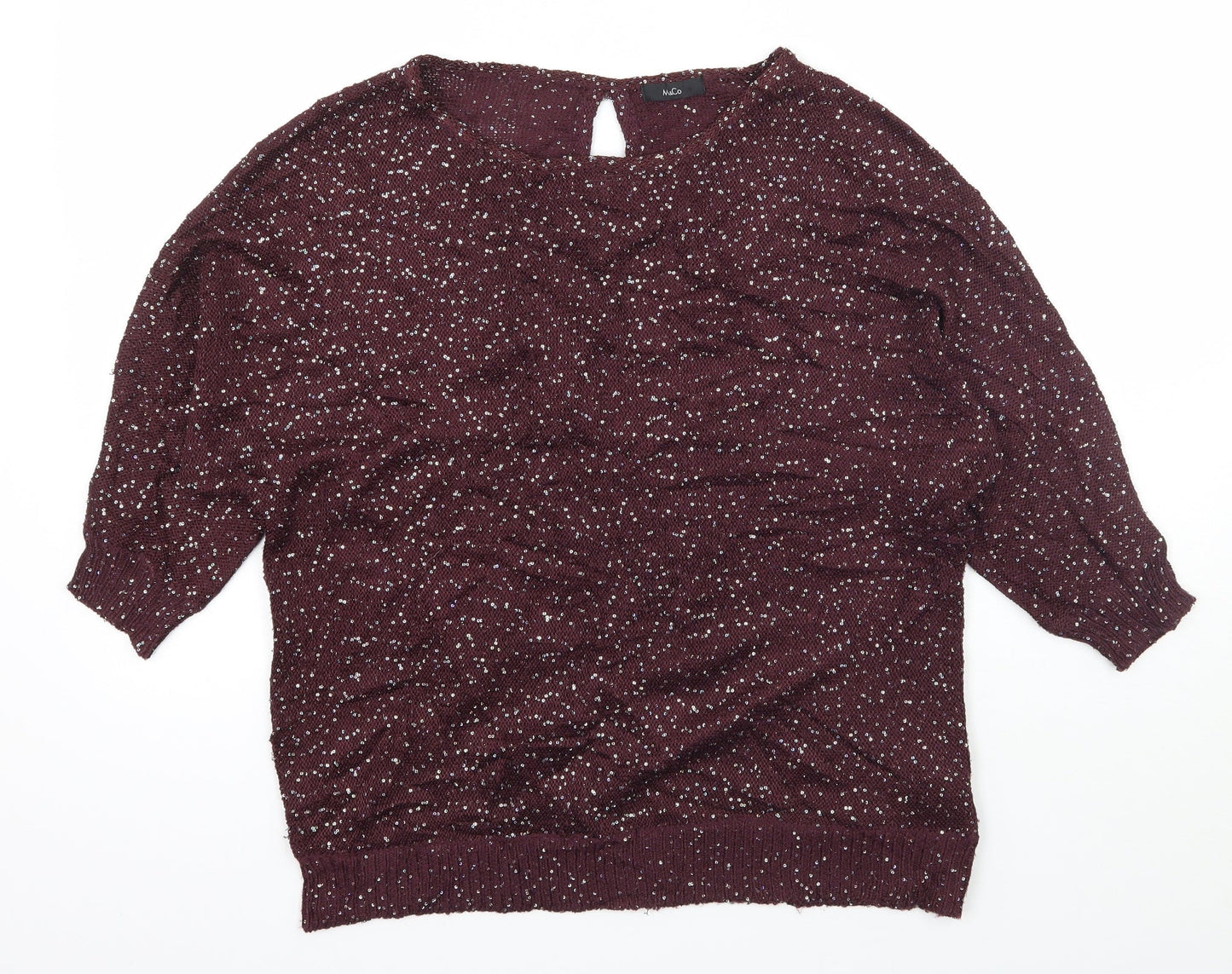 M&Co Womens Purple   Pullover Jumper Size 14