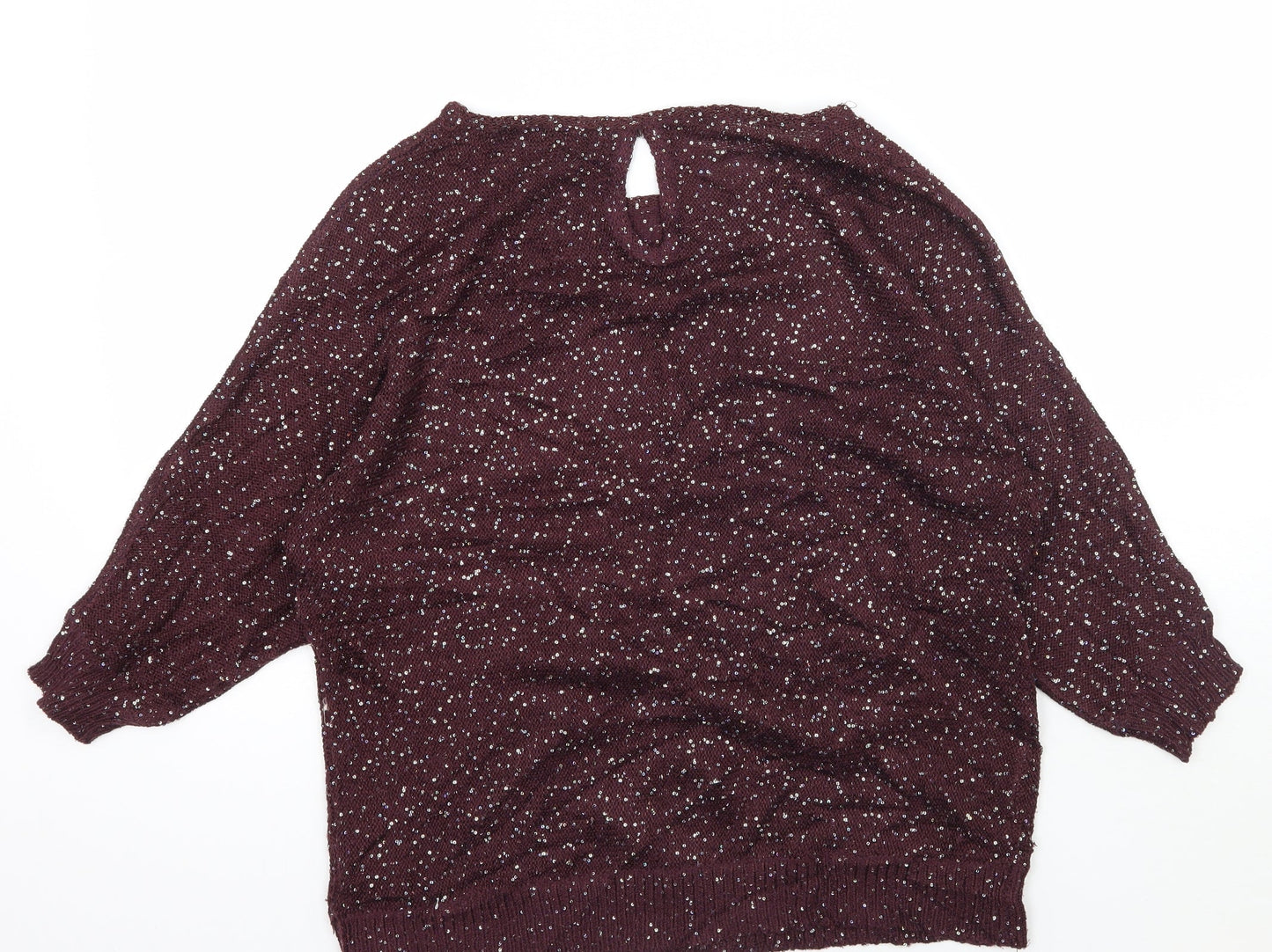 M&Co Womens Purple   Pullover Jumper Size 14
