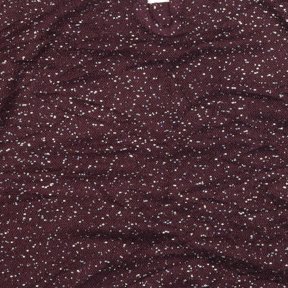 M&Co Womens Purple   Pullover Jumper Size 14