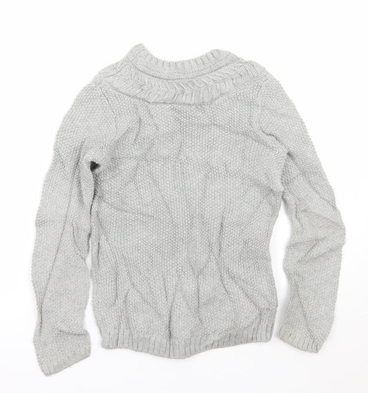 Gap Girls Grey   Pullover Jumper Size 8 Years
