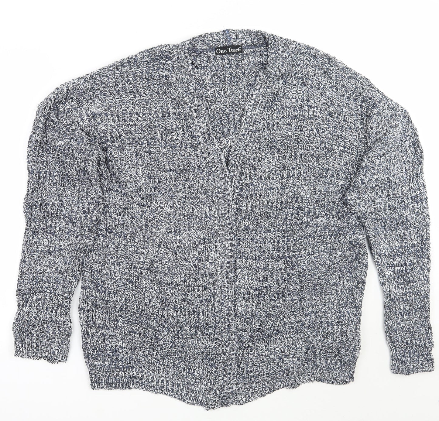 One touch Womens Blue   Cardigan Jumper Size M