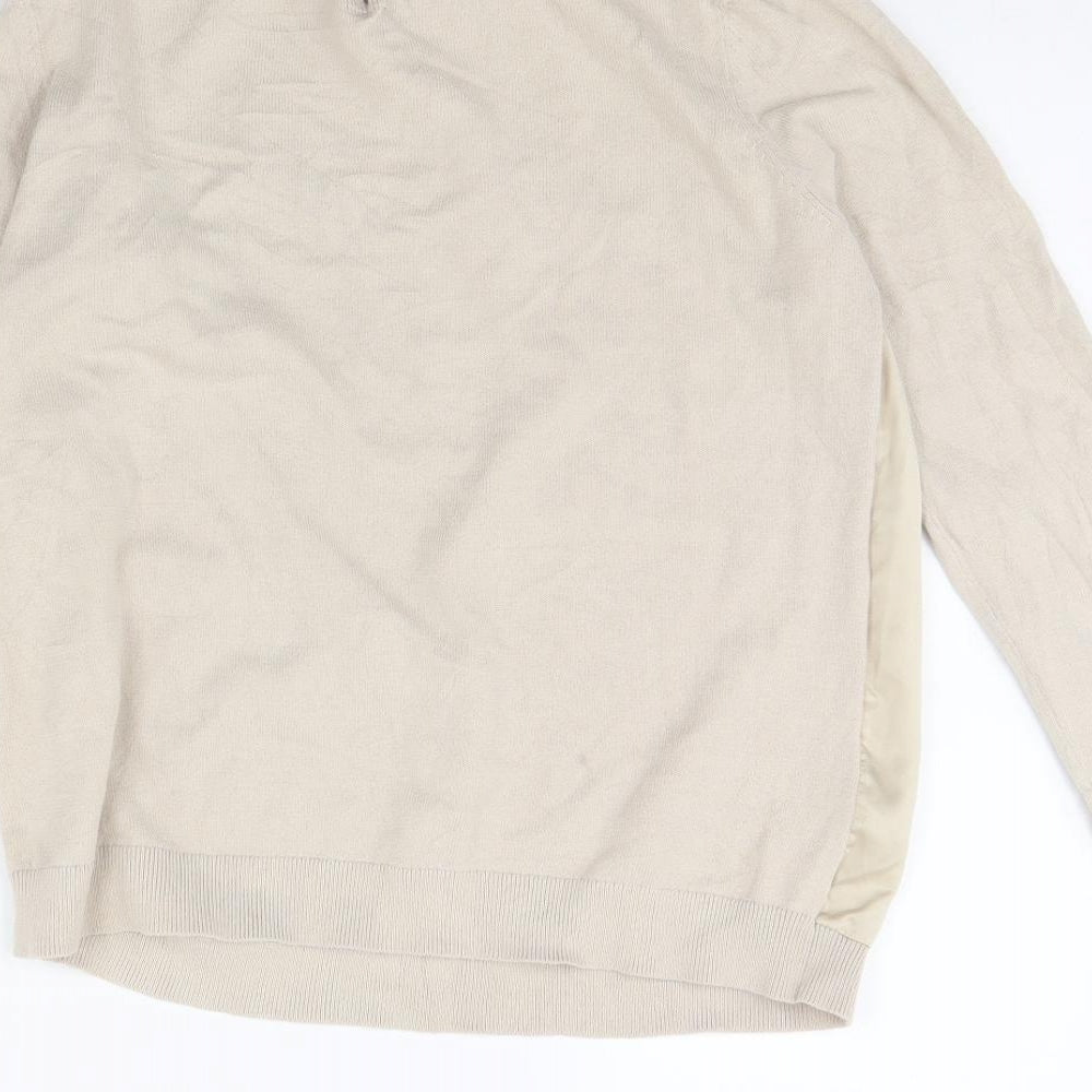 Warehouse Womens Beige   Pullover Jumper Size 12