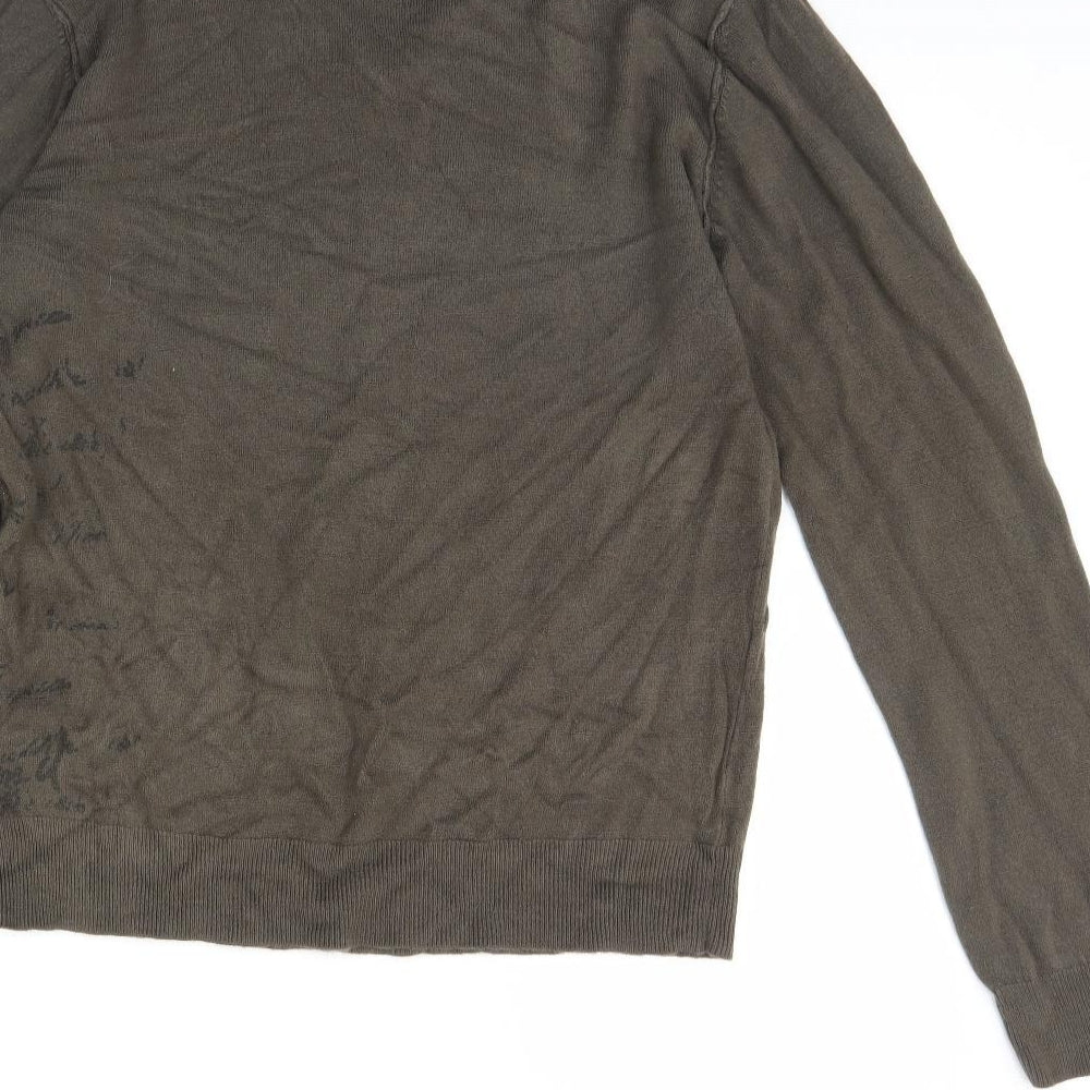 River Island Mens Green   Pullover Jumper Size L