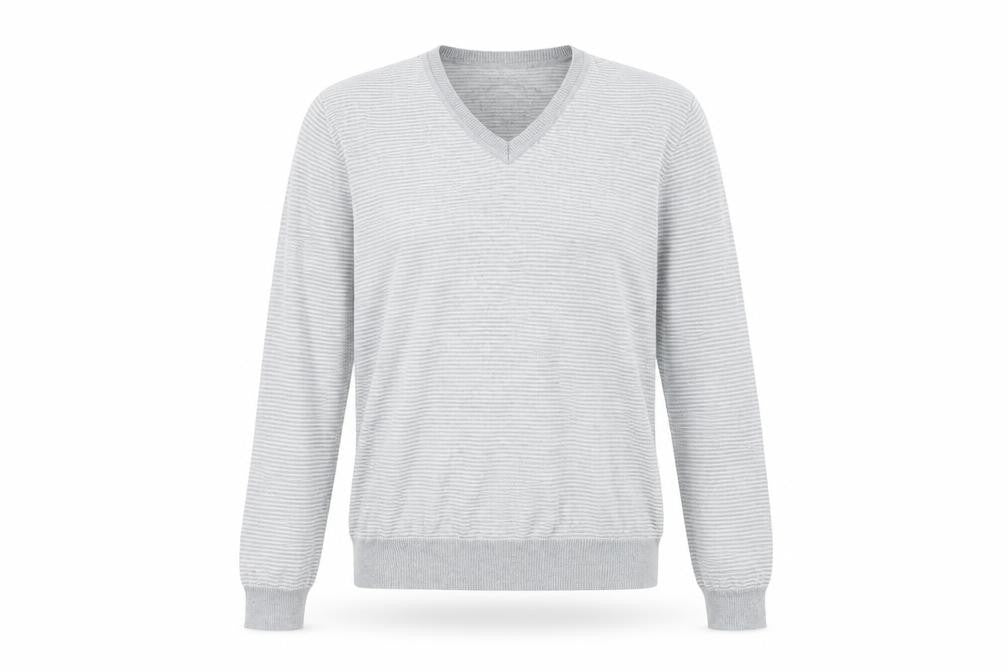 River Island Womens Grey Striped  Pullover Jumper Size M
