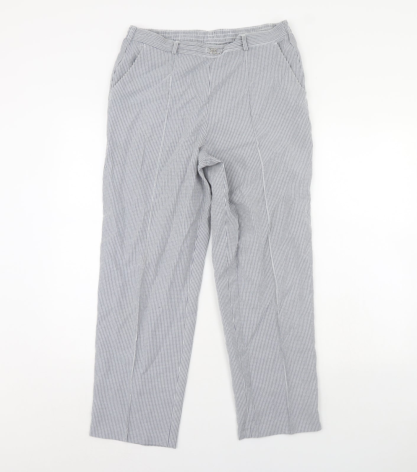M&S Womens Blue   Trousers  Size 12 L29 in