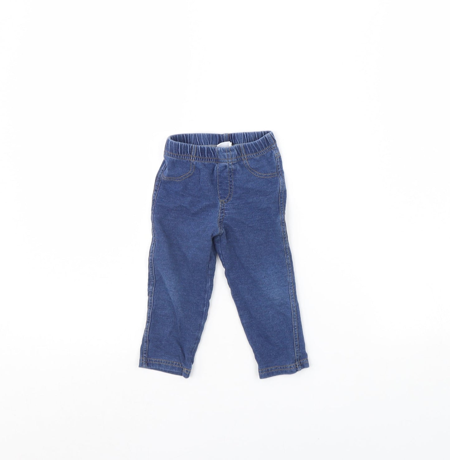 Mini Club Girls Blue  Denim Capri Jeans Size 9 Months
