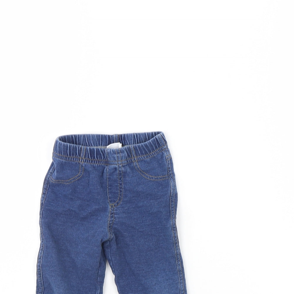 Mini Club Girls Blue  Denim Capri Jeans Size 9 Months