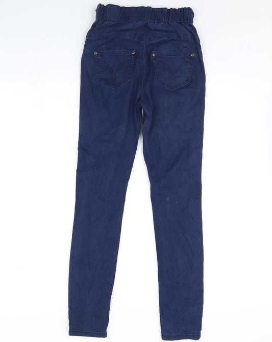 Avon Womens Blue  Denim Skinny Jeans Size 6 L29 in