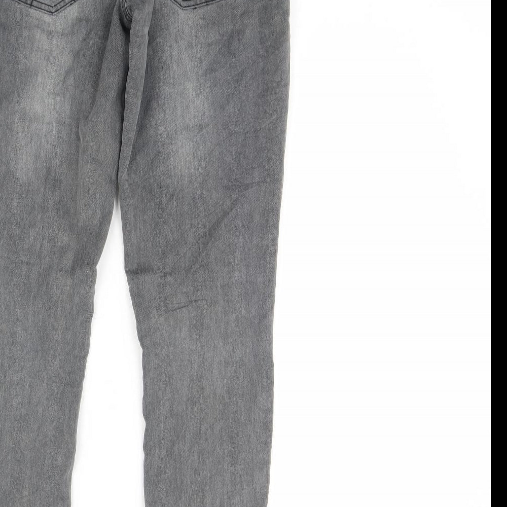 House Womens Grey  Denim Skinny Jeans Size M L30 in