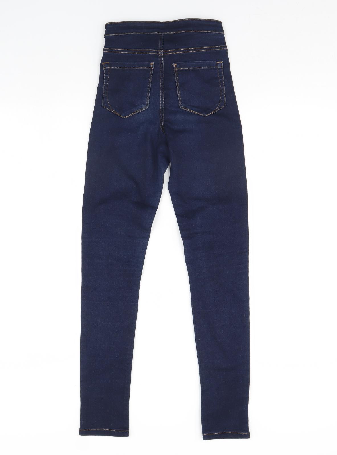 Denim & Co. Womens Blue  Denim Skinny Jeans Size 8 L28 in