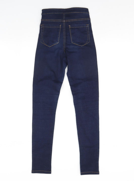 Denim & Co. Womens Blue  Denim Skinny Jeans Size 8 L28 in