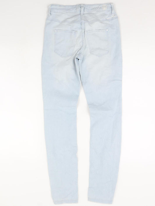 Preworn Womens Blue  Denim Skinny Jeans Size 26 in L29 in