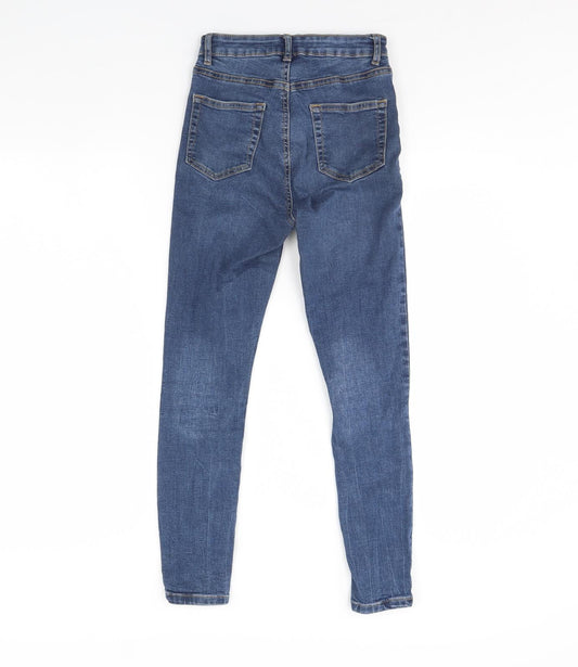 Denim & Co. Womens Blue  Denim Skinny Jeans Size 8 L28 in