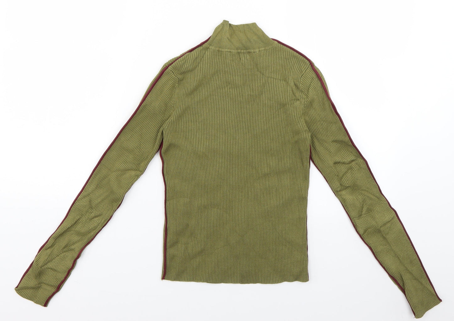Zara Womens Green  Knit Pullover Jumper Size 6