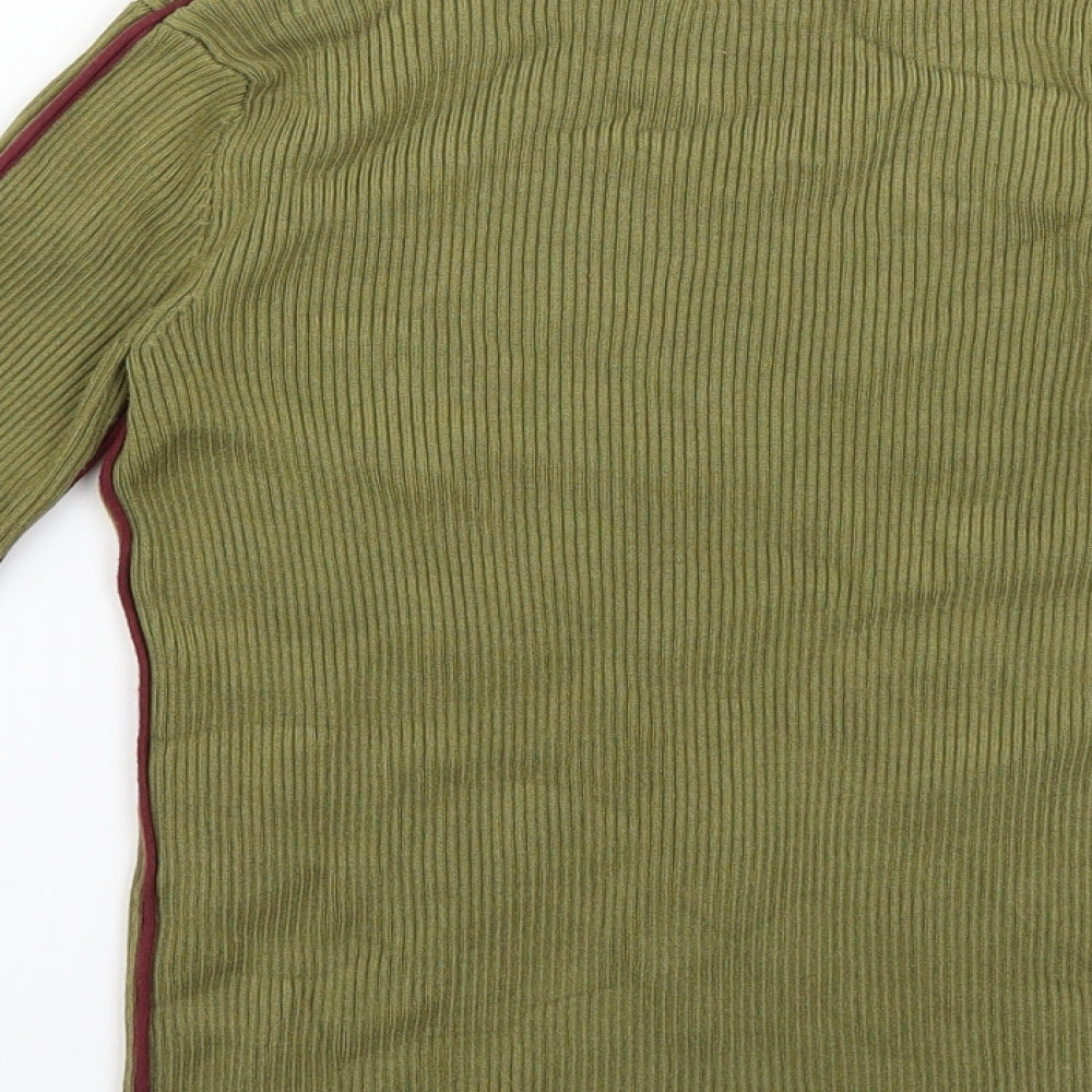Zara Womens Green  Knit Pullover Jumper Size 6