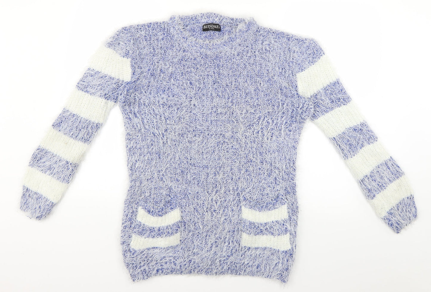 buisdaei Womens Blue   Pullover Jumper Size XL