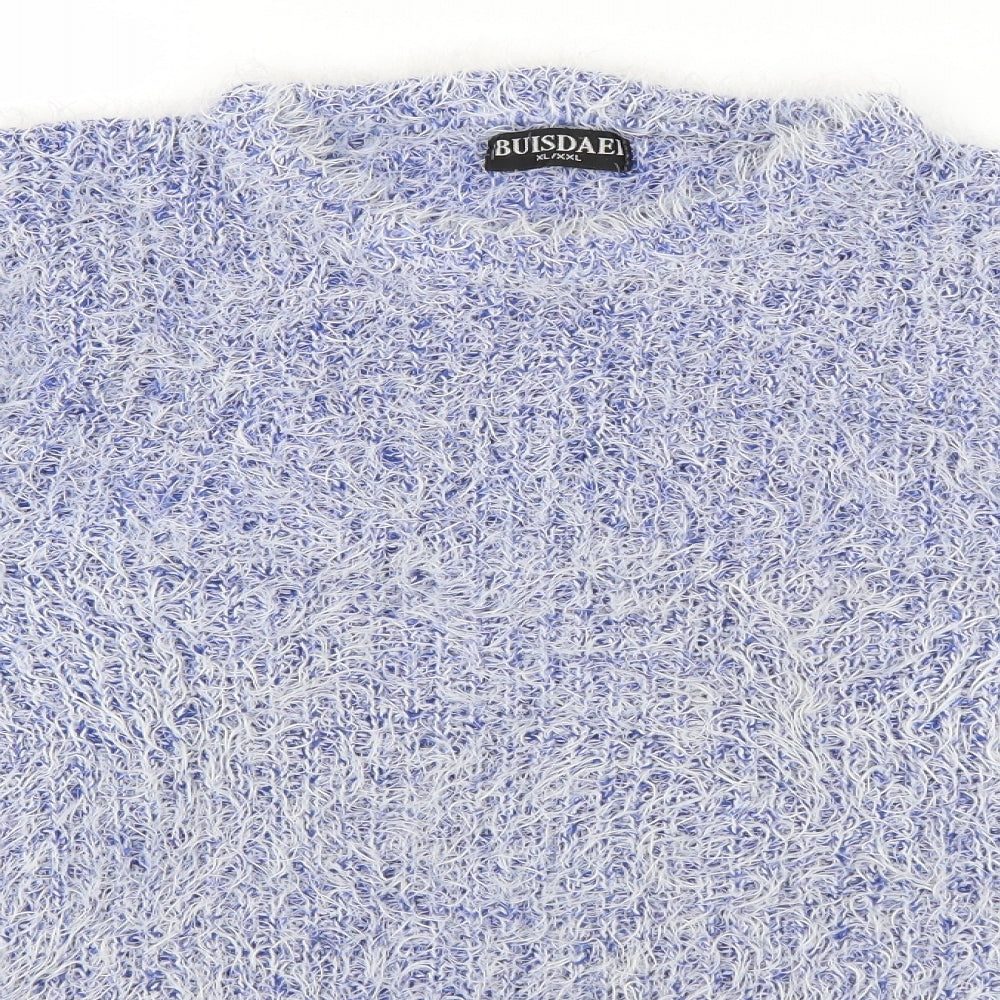 buisdaei Womens Blue   Pullover Jumper Size XL