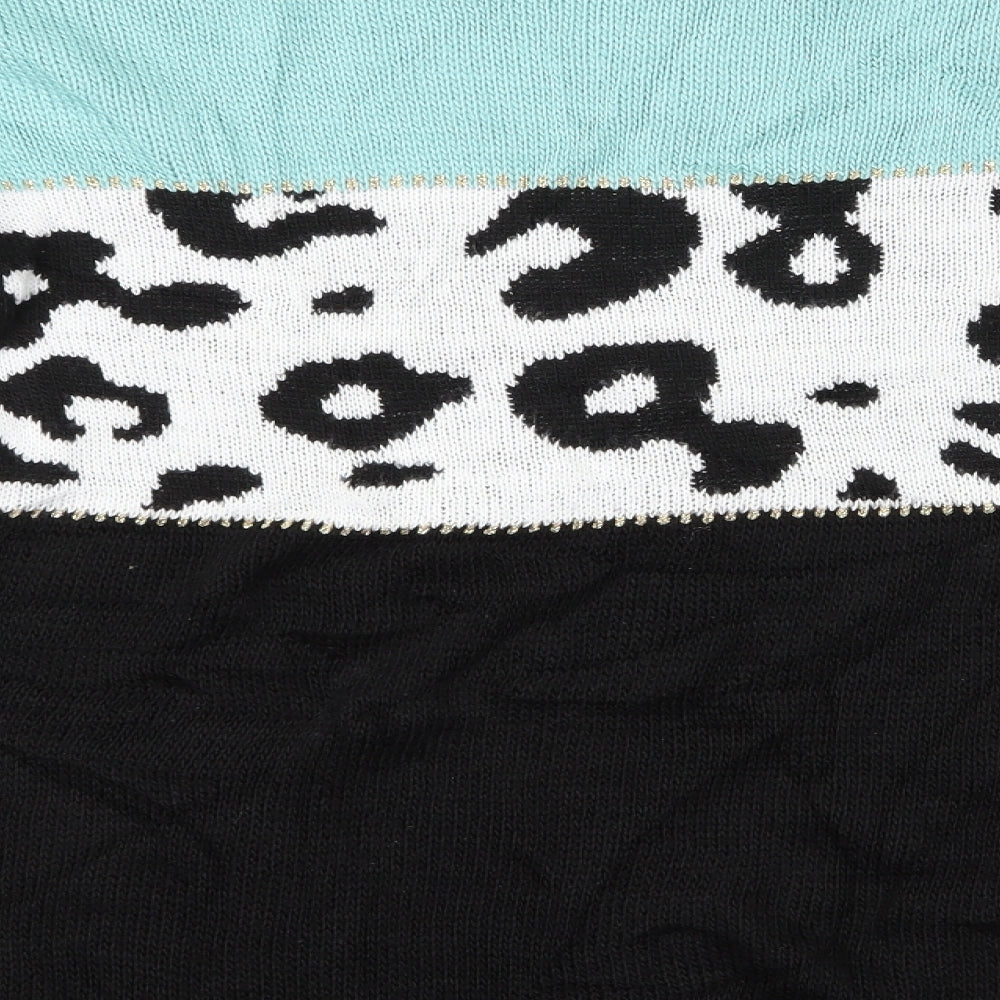 Preworn Womens Multicoloured Animal Print  Pullover Jumper   - Sweater glitter