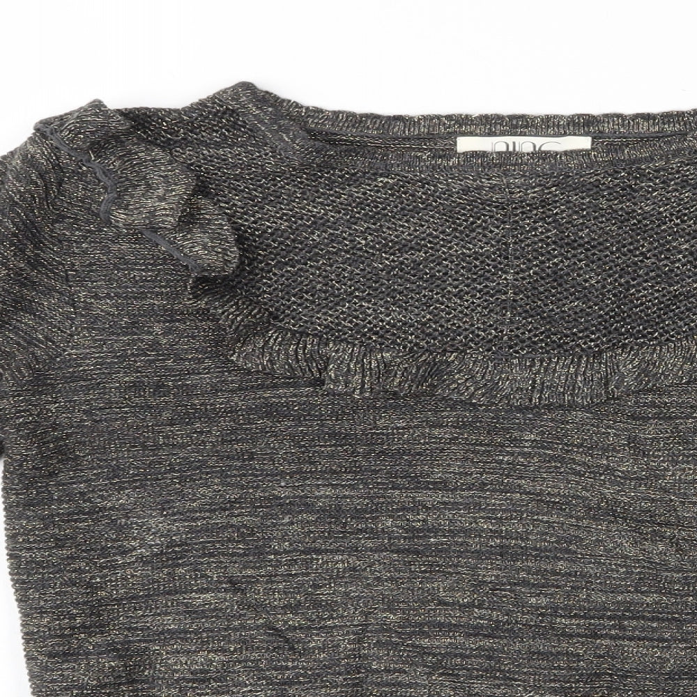 Nine Womens Black   Pullover Jumper Size 12  - Nine Jumper - Glittery