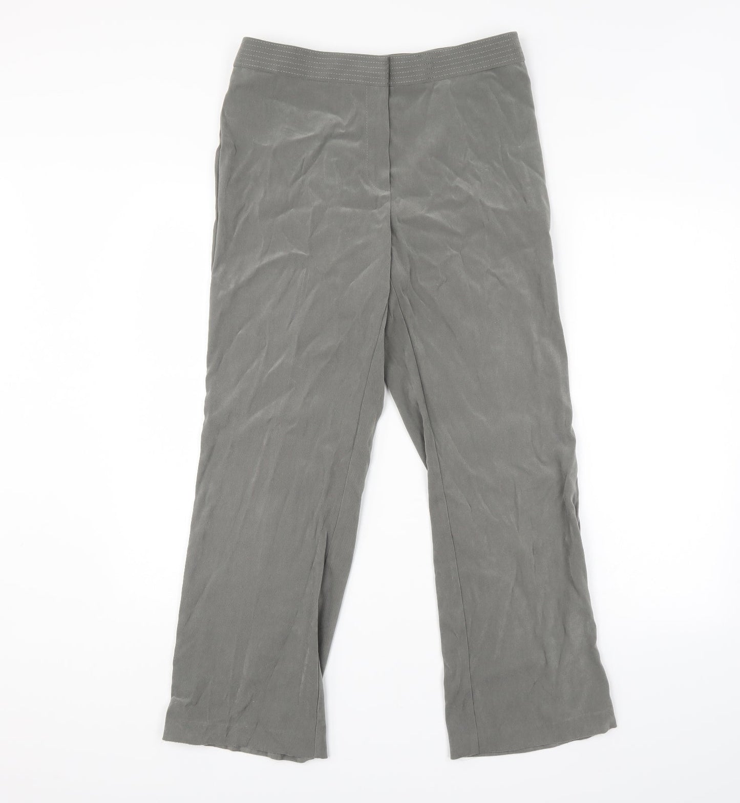 M&S Womens Green   Trousers  Size 12 L28 in