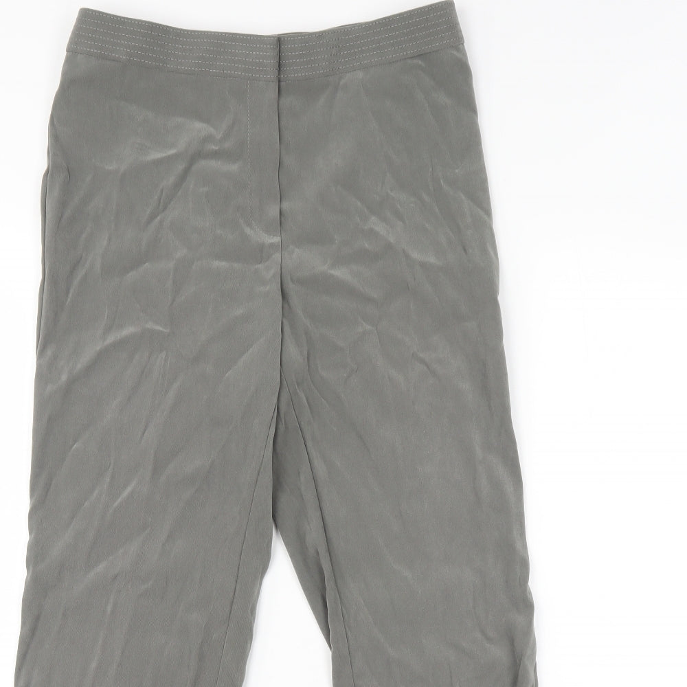 M&S Womens Green   Trousers  Size 12 L28 in