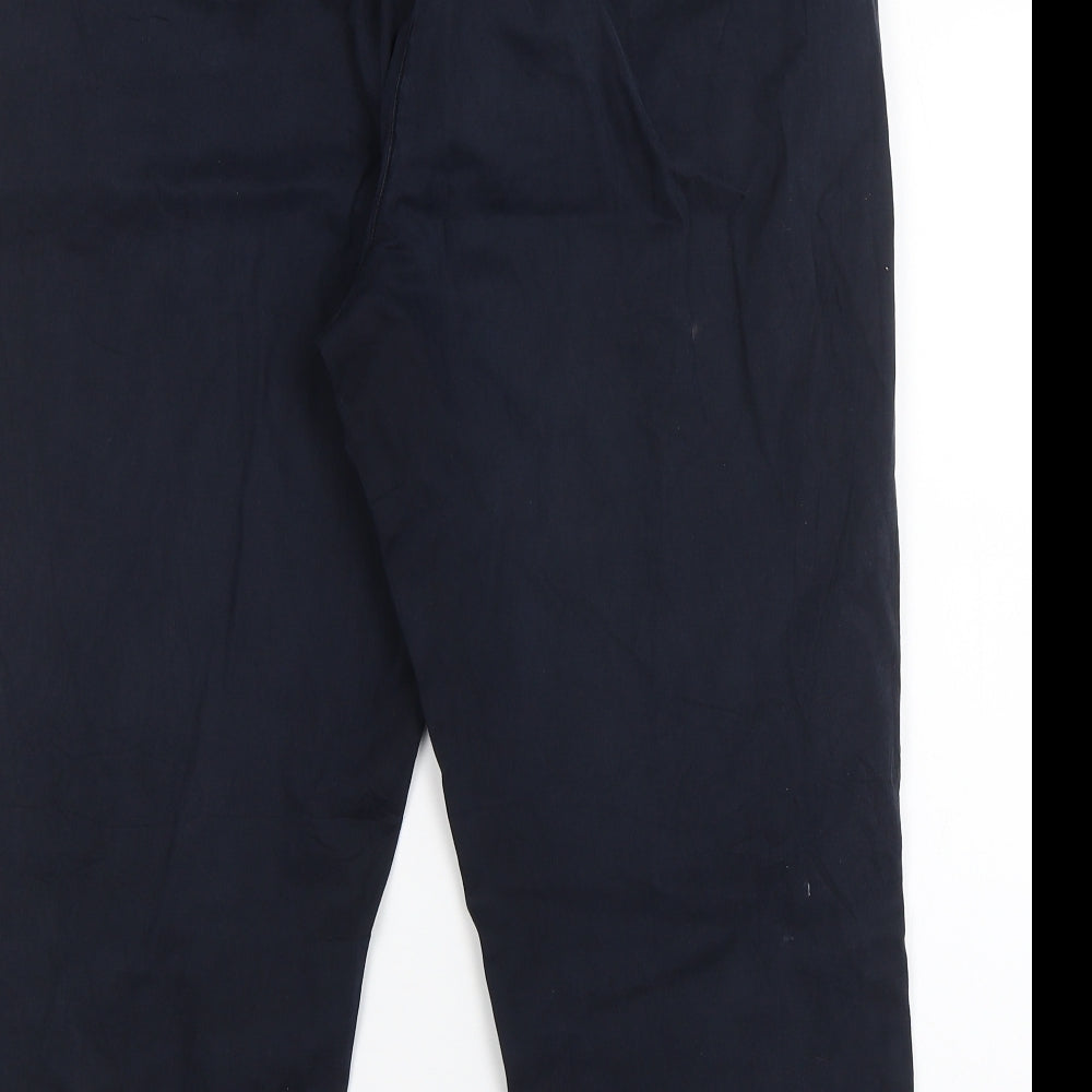 M&S Womens Blue   Chino Trousers Size 34 in L21 in